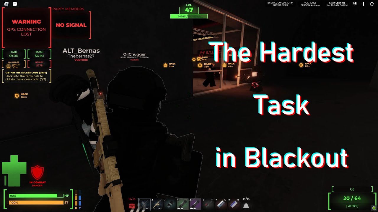 Roblox Blackout - We try the new hardest task in blackout