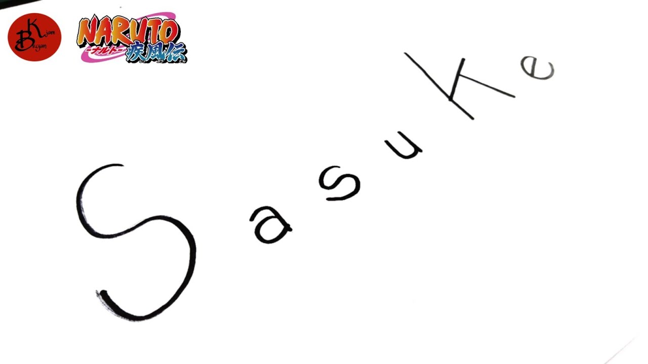 DRAWING UCHIHA SASUKE FROM NARUTO SHIPPUDEN #bryankjam