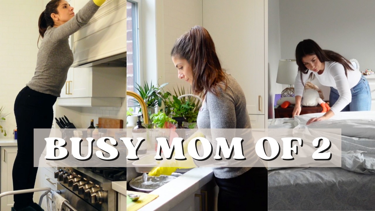 CLEAN WITH ME + Homemaking TIPS and MOTIVATION as a BUSY MOM OF 2