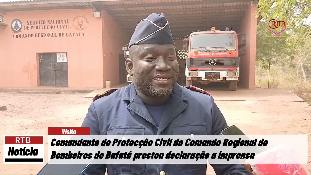 Comandante Protecção Civil do Comando Regional de Bombeiros de Bafatá prestou declaração a imprensa