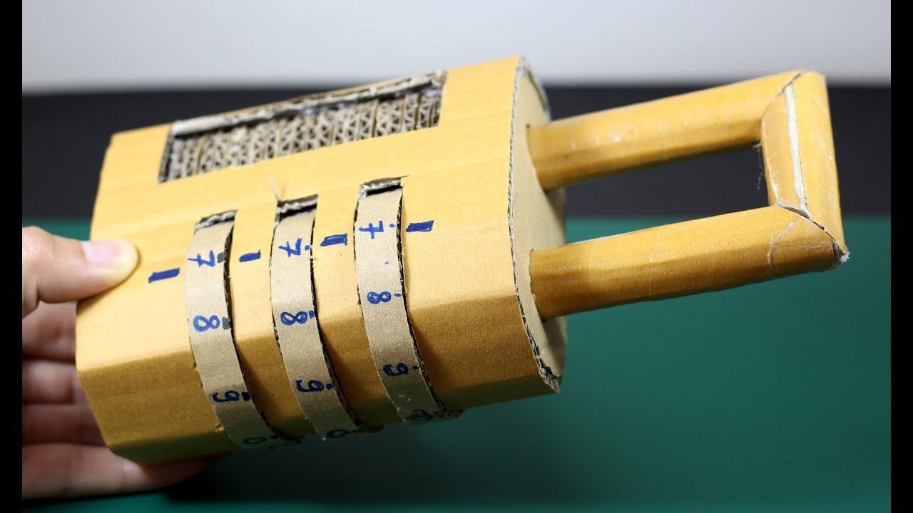 [LXG239] DIY Combination Password Lock using Cardboard