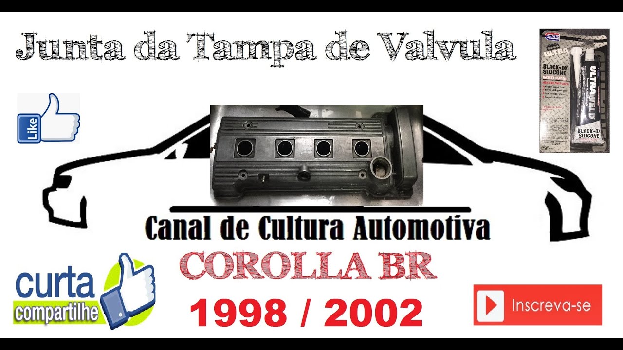 Como Trocar a Junta da Tampa de valvulas do Corolla 1998 2004