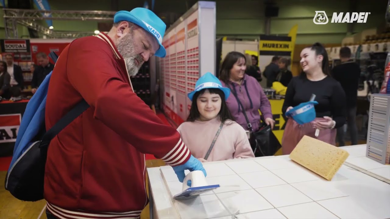 A MAPEI Standja a HOMEINFO Burkoló Workshop kiállításon