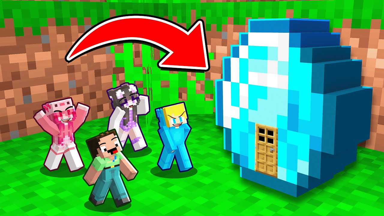 Ukri und seine Freunde haben ein HAUS in einem DIAMANTEN gefunden in Minecraft!