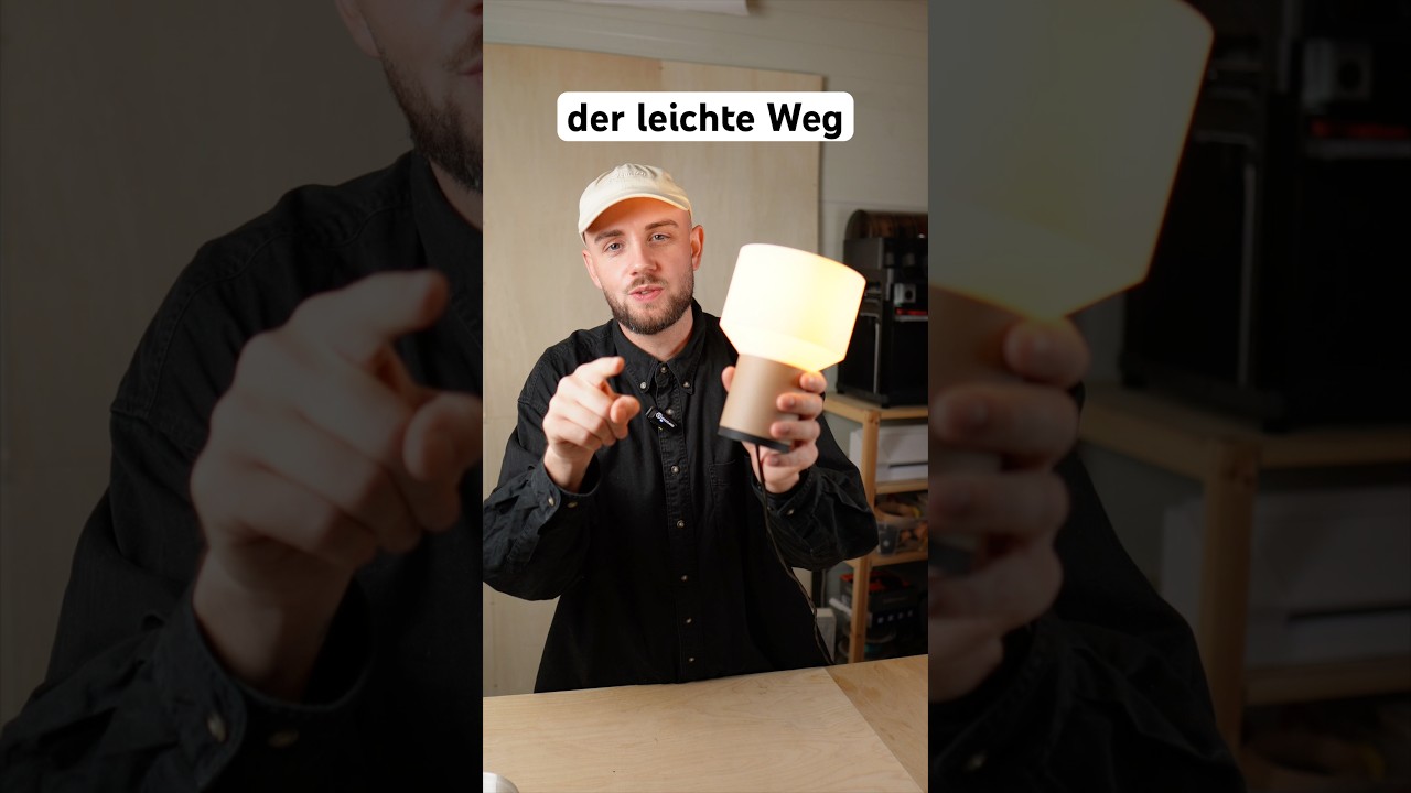 3D Druck Lampe bauen f&uuml;r Anf&auml;nger! #3ddruck #3dprinting #diy #lamp #design