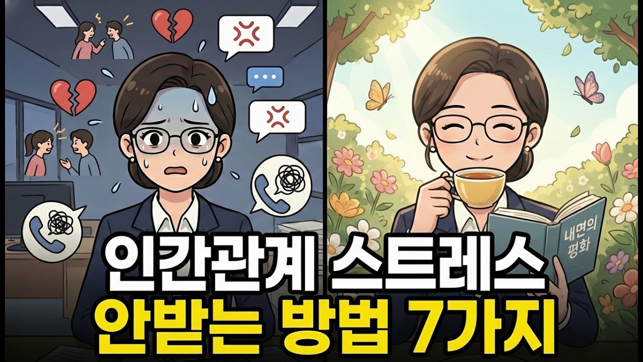 인간관계 스트레스 안받는법 7가지 (뇌과학적 증명)