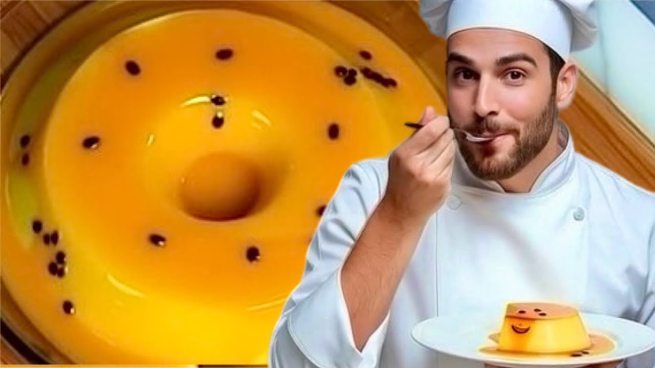 PUDIM DE MARACUJÁ NATALINO - Fácil e Delicioso, sem Forno - Faça em 5 Minutos 🧑‍🎄