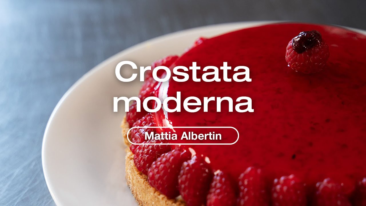 Crostata moderna al lampone di Mattia Albertin