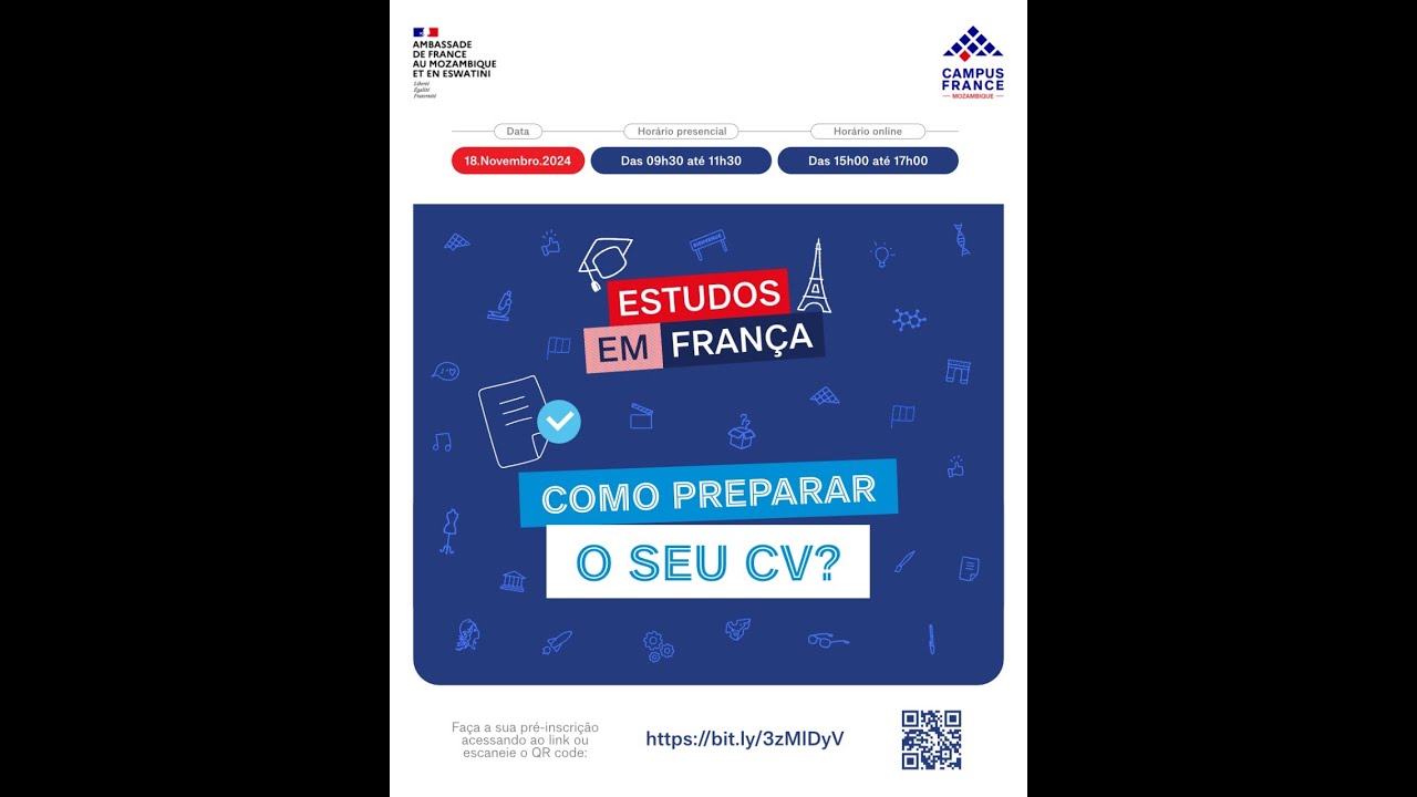 O meu CV para o Programa de Bolsas para França |#BolsasparaFranca | Mocambique e Eswatini