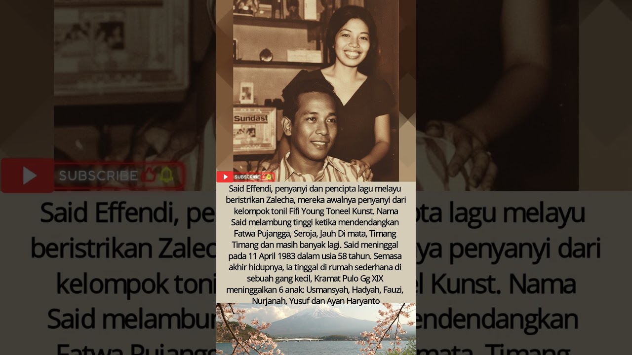 SAID EFFENDI SANG LEGENDA LAGU MELAYU