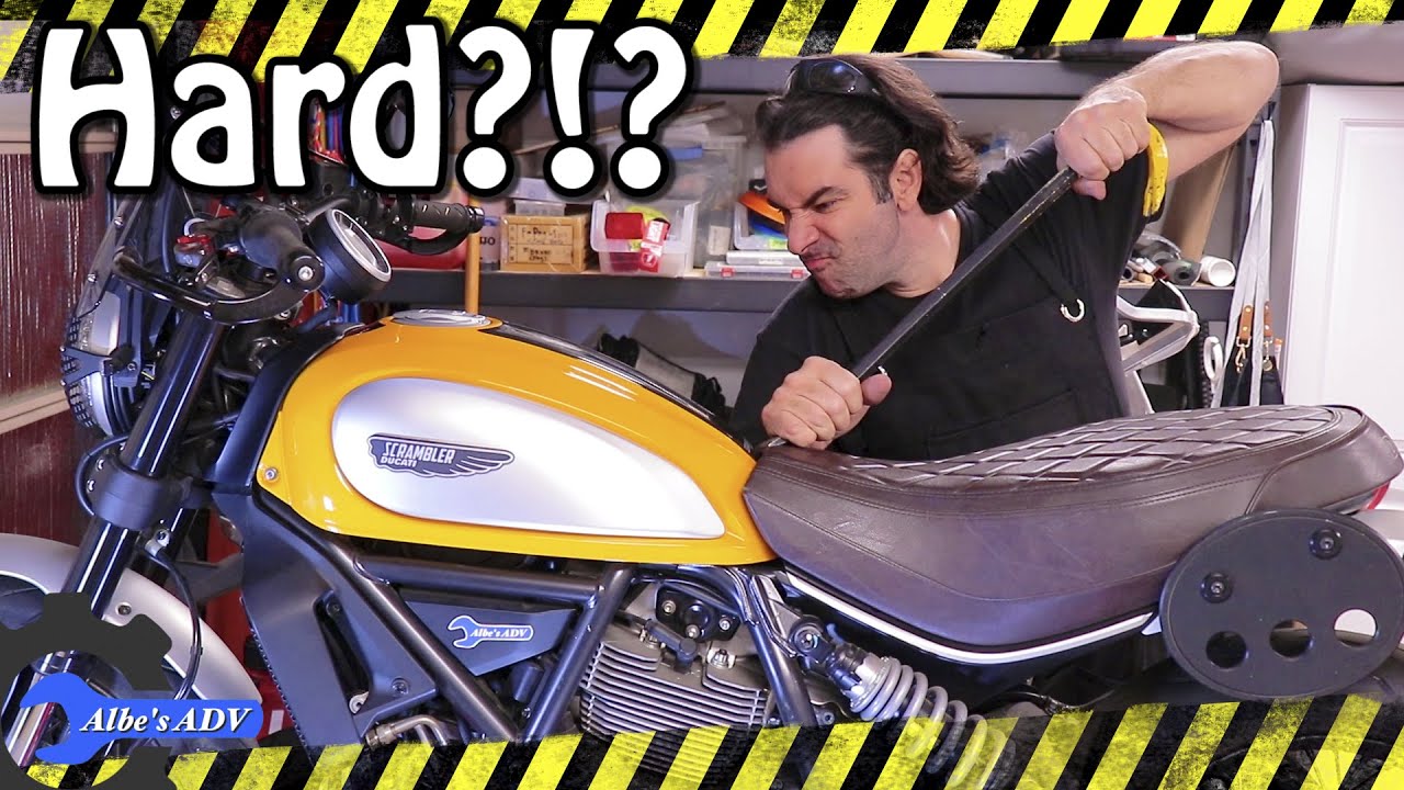 Ducati Scrambler fuel tank removal