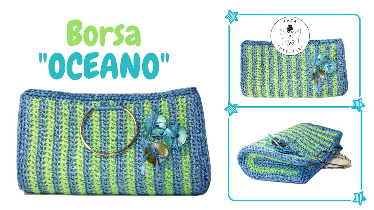 TUTORIAL: Borsa in rafia piatta 