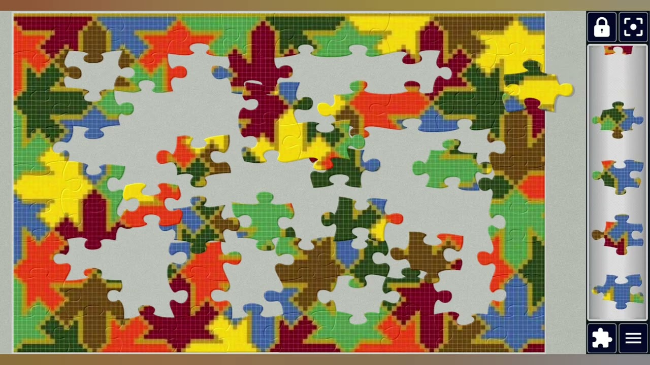 Colorful jigsaw puzzles Autumn Leaves🌈🍁🍁//jigsaw puzzles craft🧩//Amazing puzzles Art🧩//puzzlesArt🧩//