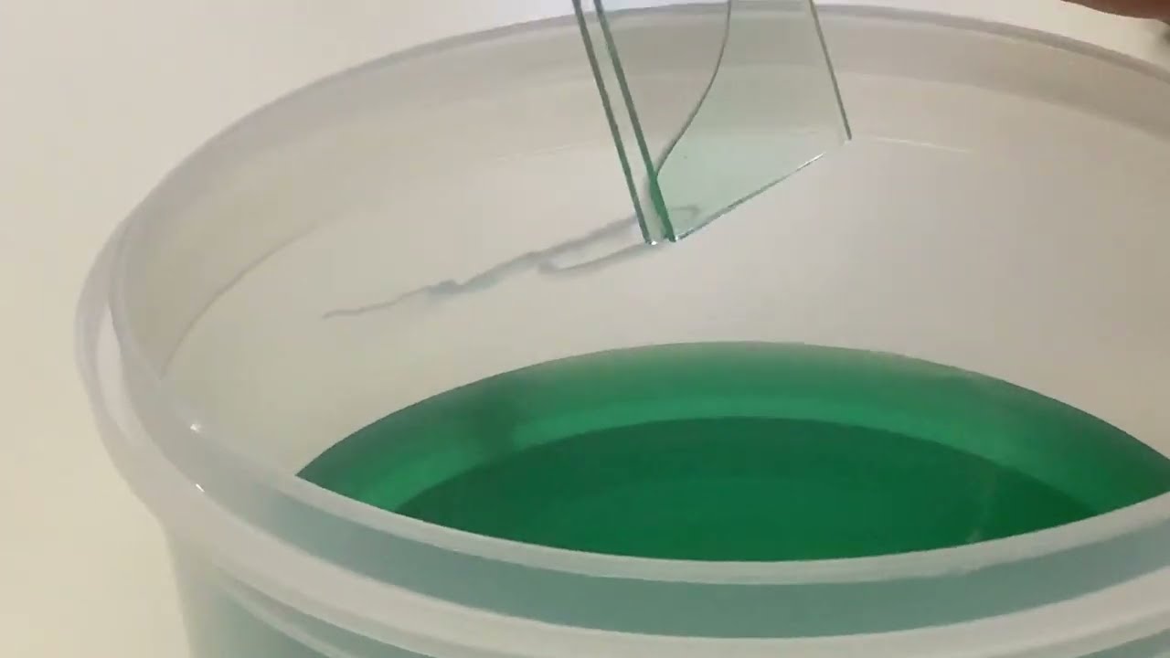 esperimento capillarità con vetrini microscopio