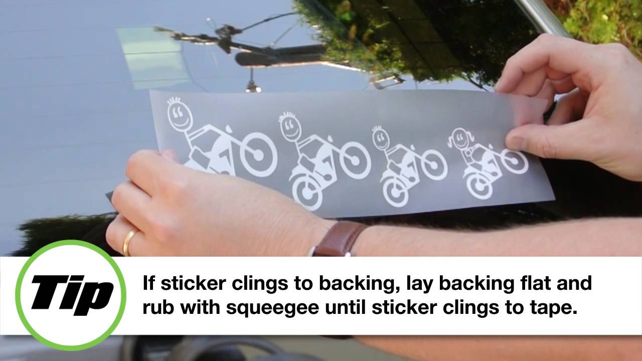 How To Install Motorcycle Family Stickers