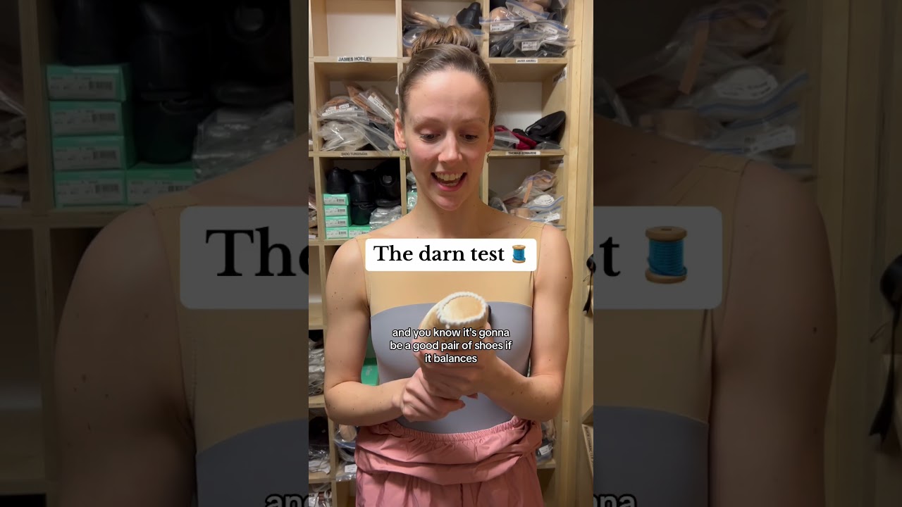 Why dancers darn pointe shoes #pointe #pointeshoes  #ballet  #ScottishBallet #dancer