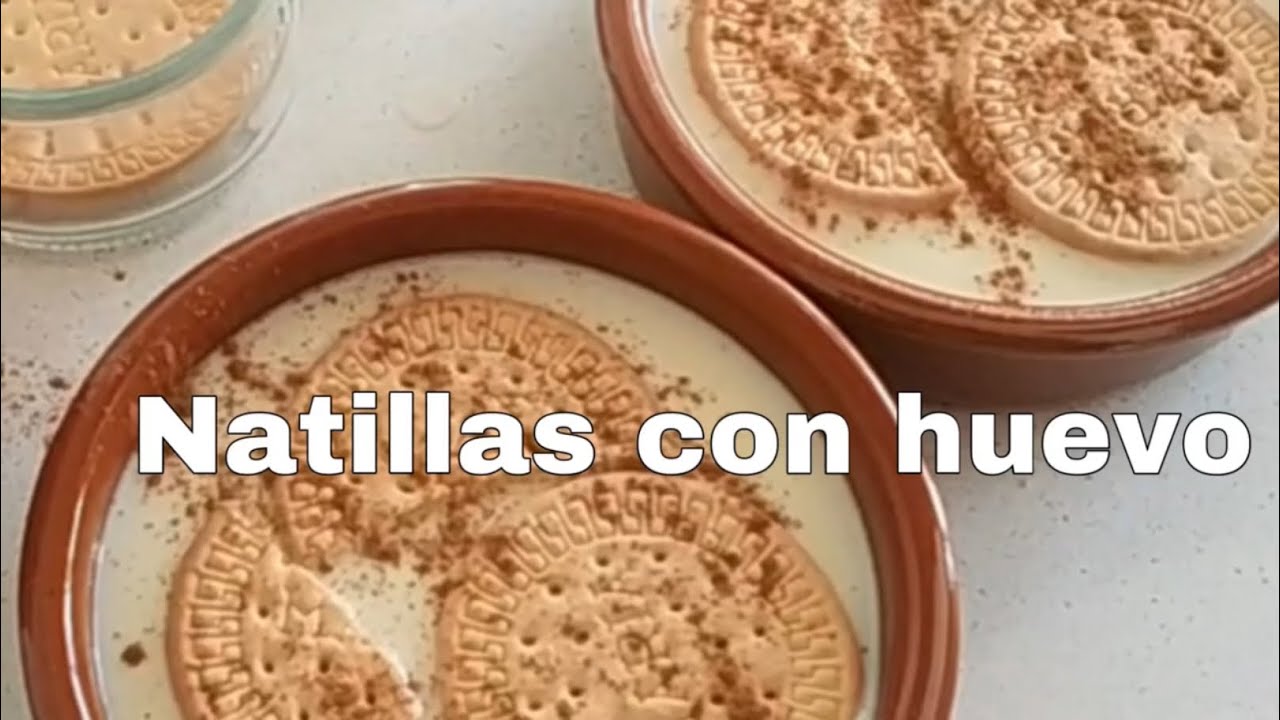 Natillas caseras con huevos enteros