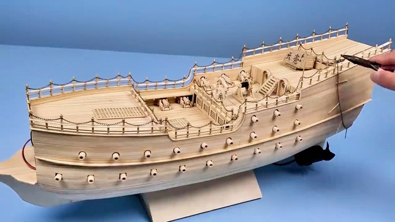 Recreating the Flying Dutchman with Wood? This Pirate Ship Model is Incredibly Detailed!