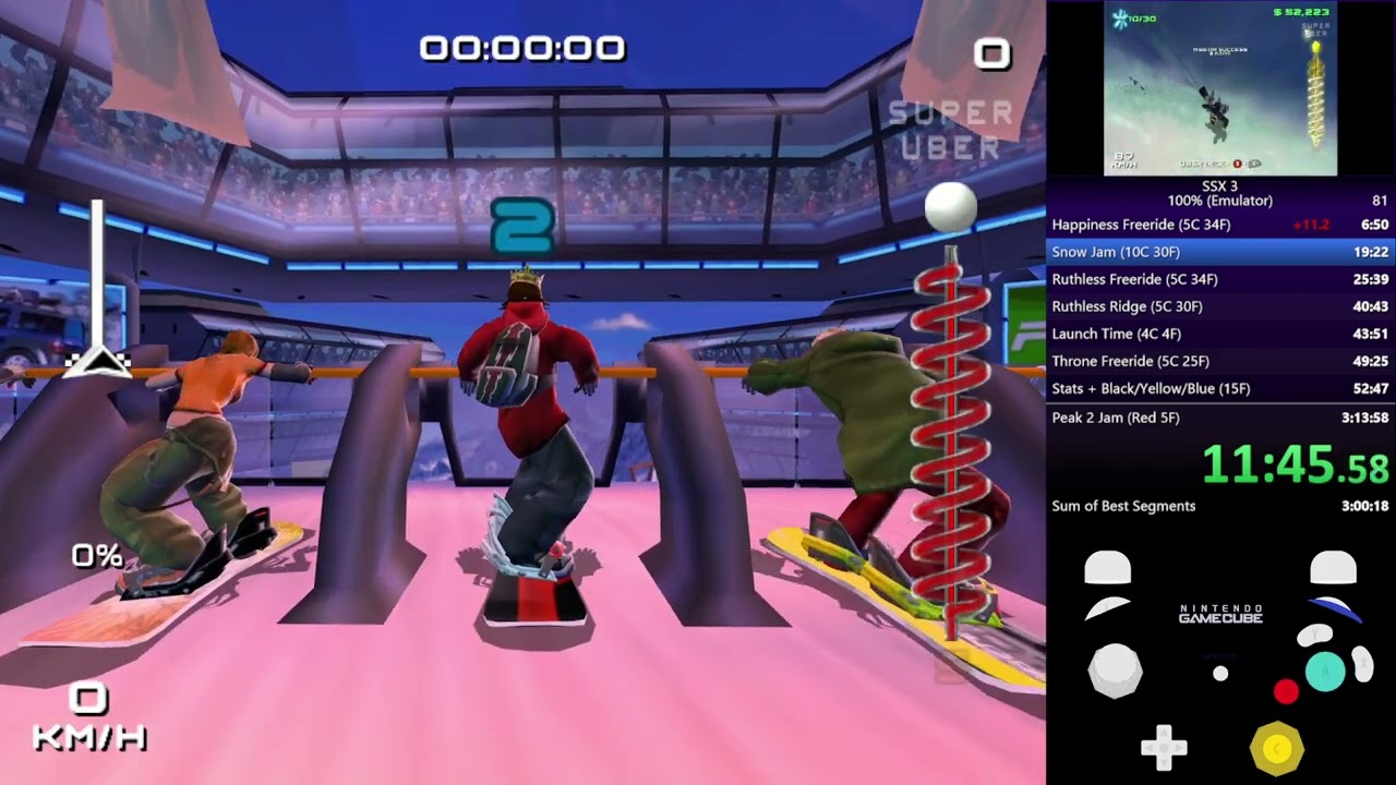 SSX 3 - 100% Completion in 3:12:41.86 (Former WR)