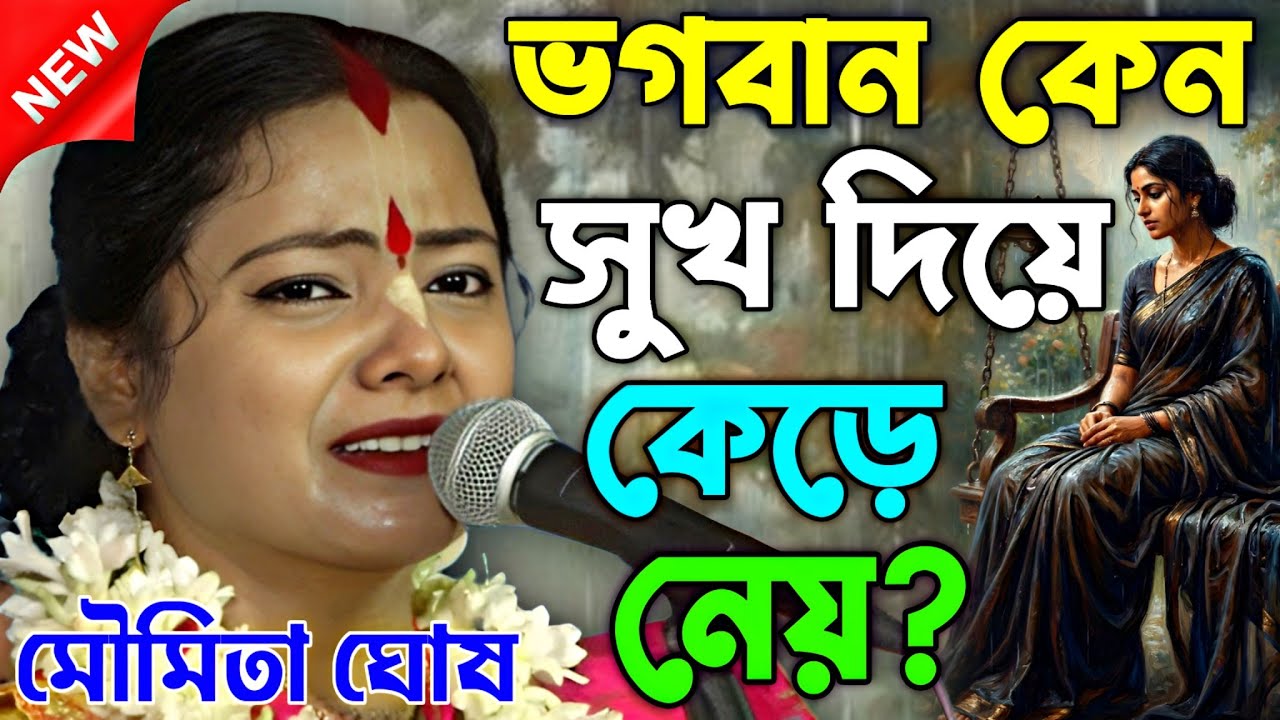 ভগবান কেন সুখ দিয়ে কেড়ে নেয় ?  || moumita ghosh kirtan || মৌমিতা ঘোষ কীর্তন