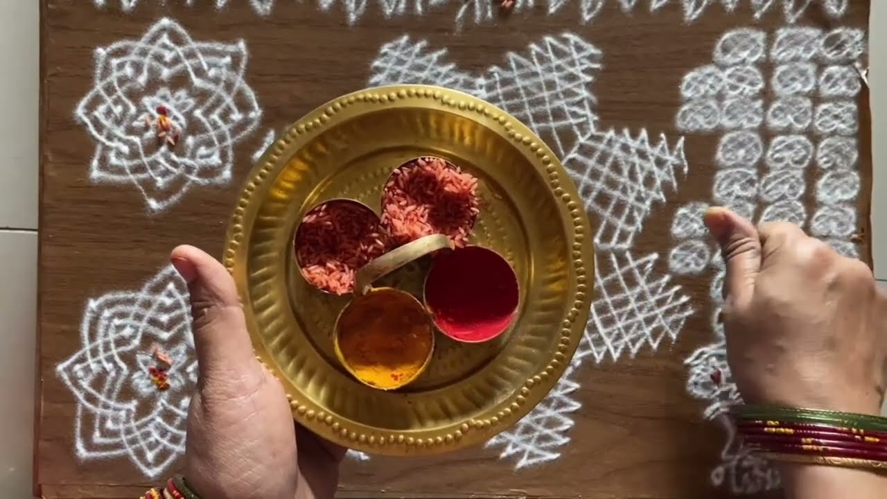 ಅಕ್ಷಯ ಪಾತ್ರೆ ಒಳಗಡೆ ಕೃಷ್ಣನ ಅಲಂಕಾರ ರಂಗೋಲಿ || ಪದ್ಮದಿಂದ ಗೋ ಪದ್ಮ  ರಂಗೋಲಿ || ಪ್ರತಿದಿನ ಒಂದು ರಂಗೋಲಿ ಅಲಂಕಾರ 🙏