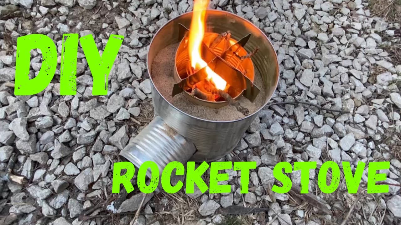 How to make a Homemade Rocket Stove with stuff laying around