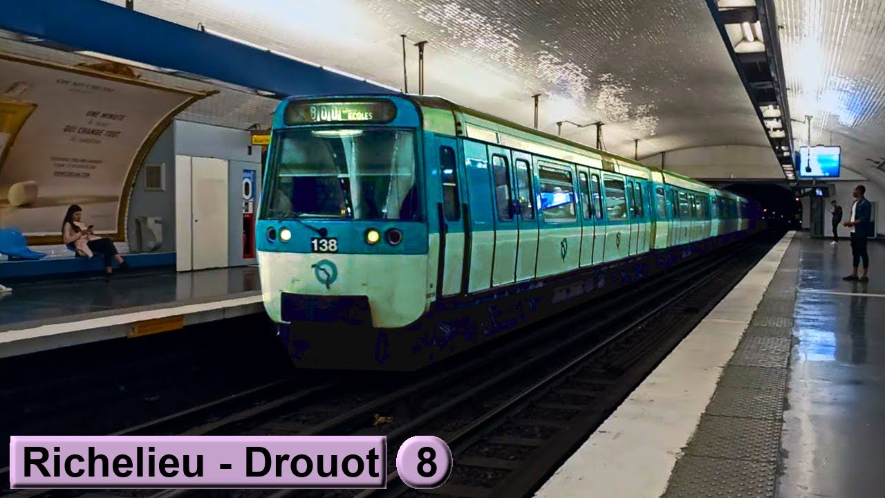 Ришельё — Друо | линия 8 : Парижский метрополитен ( RATP MF77 )