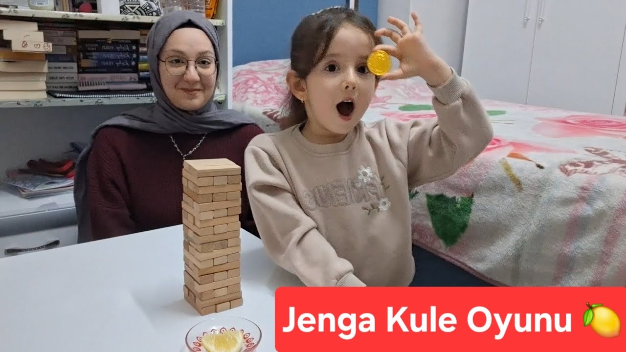 Hümeyra ile jenga denge kulesi oyunu 🍋