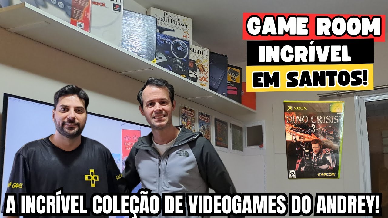 Tour Pela Game Room Lotada de Jogos Antigos e Novos do Andrey