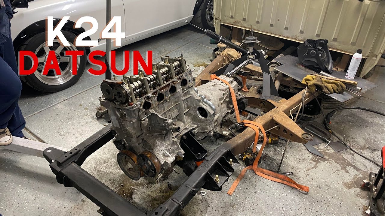 K24 DATSUN 620 - ENGINE MOTOR MOUNTS PT.2