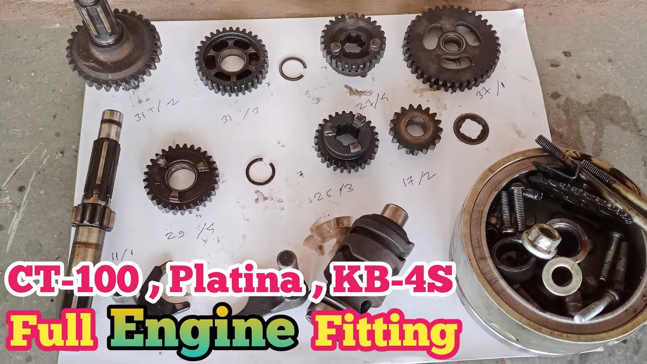 Bajaj CT 100 full engine fitting | बजाज ct 100 फुल इंजिन फिटींग #omsaiautogarage #enginefitting