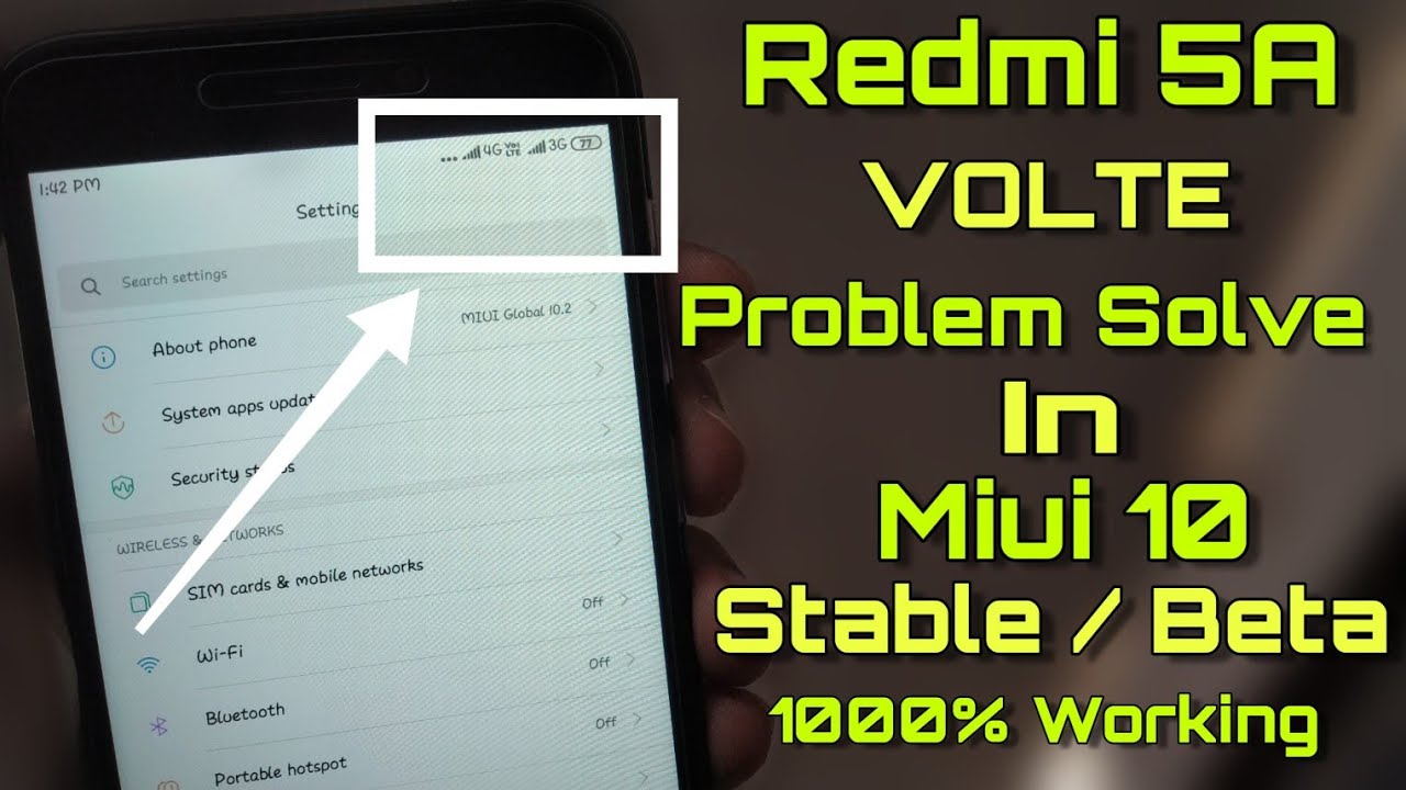 Redmi 5A Volte Problem Solve 1000% Working Method - how to fix volte problem on Redmi 5a