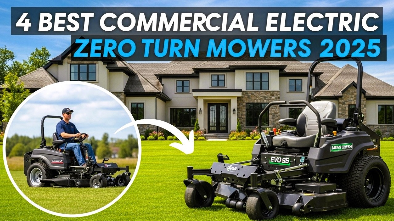 4 Best Commercial Electric Zero Turn Mowers in 2025