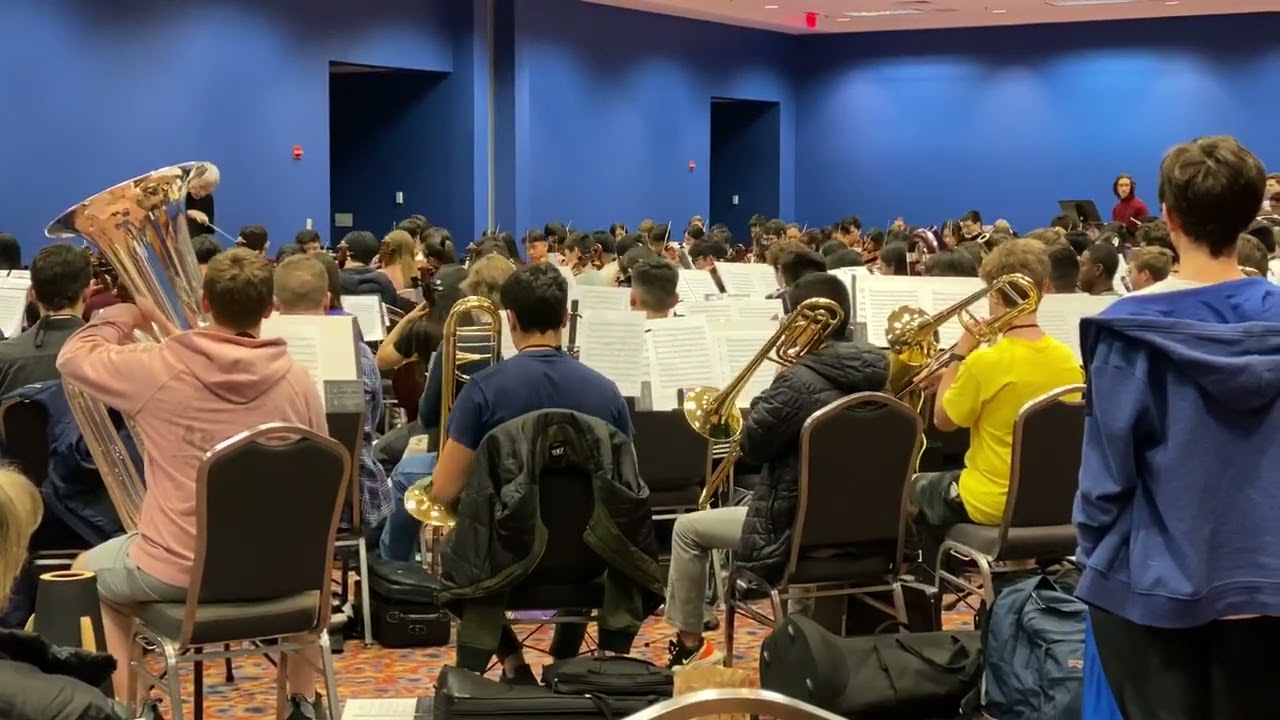 TMEA All-State Symphony (Rehearsal) Shostakovich Symphony 10. Movement 2