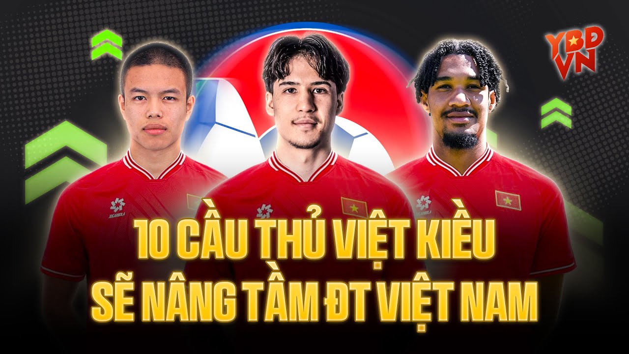 10 cầu thủ Việt Kiều có thể nâng tầm bóng đá Việt Nam