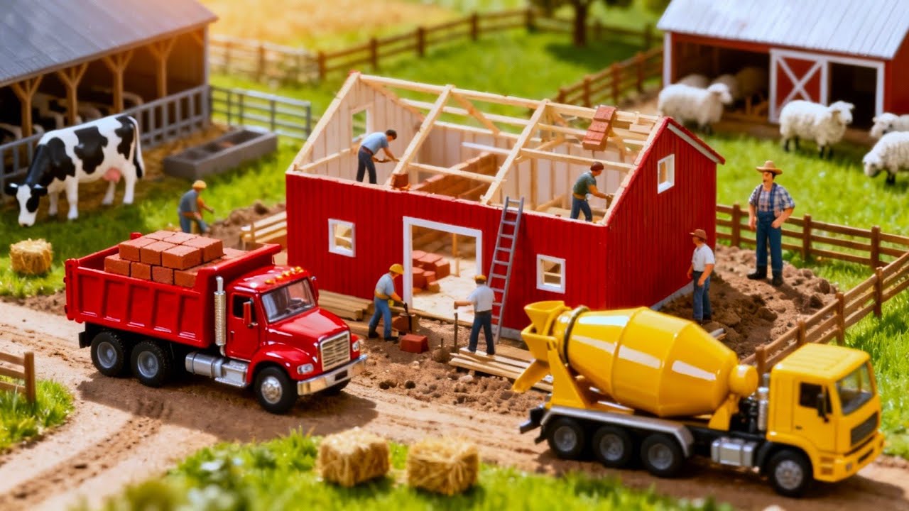 Top DIY Building a Miniature Farm Barn🐄 Tiny World Crafting