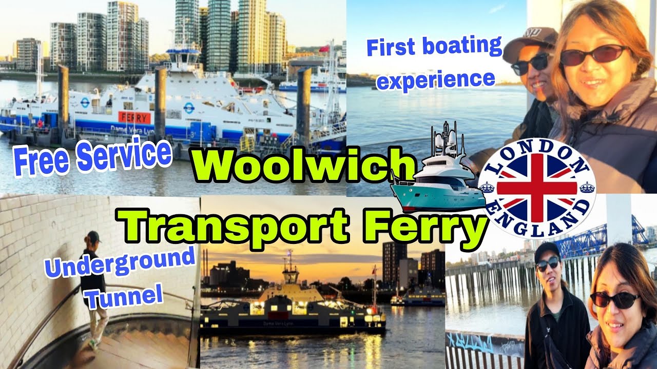 London's Hidden Gem: My Thrilling First Ride on the Woolwich Ferry 🚢🇬🇧: North to South Adventure 