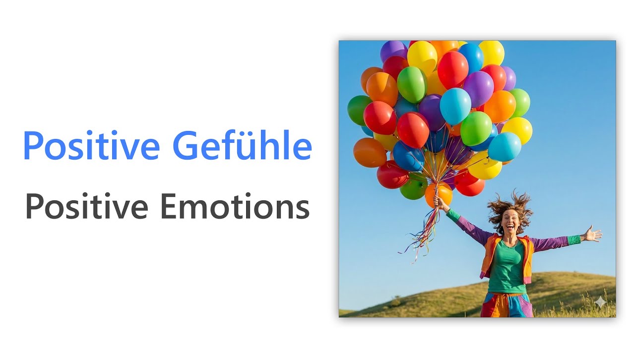 46 German Words for Positive Emotions | B1 German Vocabulary | Wortschatz Positive Gefühle