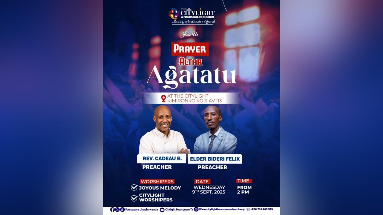 FOURSQUARE TVI AGATATU ALTAR WITH REV. CADEAU  & ELDER BIDERI FELIX 10.09.2025