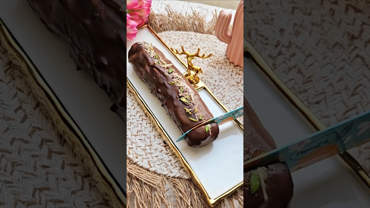 Chocolate Salami 🍫 #shorts #ytshorts #recipe #dessert #explorepage 33