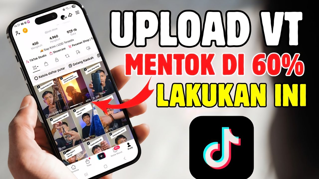 Upload VT TikTok Stuck di 60%? Begini Cara Mengatasinya!