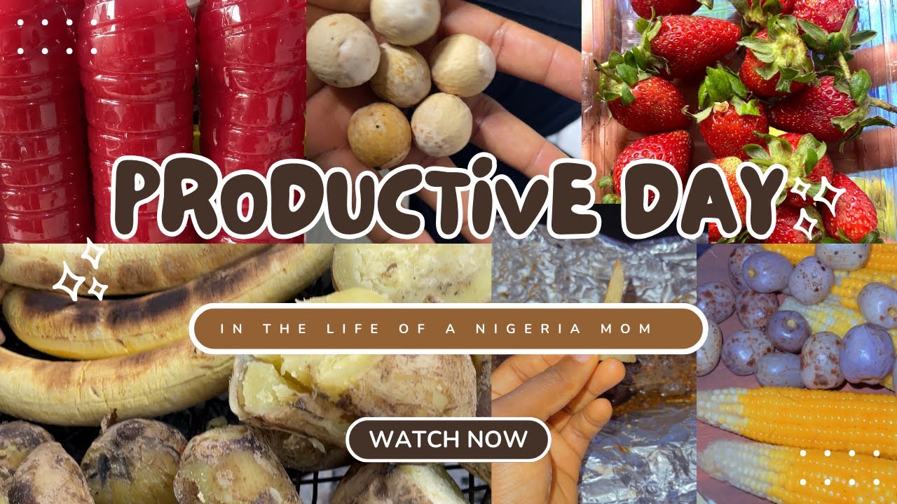 Fruit Juicing + Bulk Cooking | Healthy Drinks, Bitterleaf Soup, Zobo & Oha | Productive Mom Vlog
