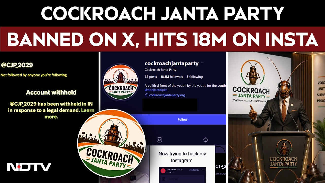 Новости Cockroach Janta Party | Аккаунт &laquo;Cockroach Janata Party&raquo; в X заблокирован в Индии, заявля...
