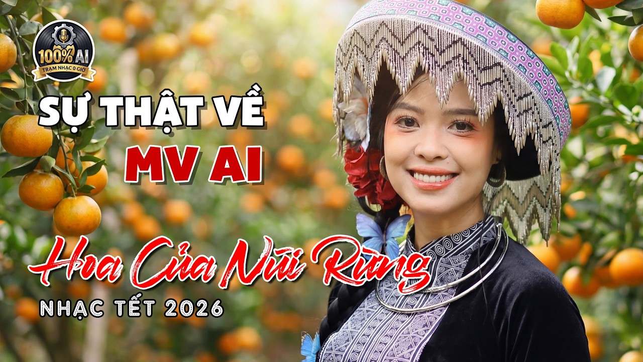 🧧 HOA CỦA NÚI RỪNG 🧧 Official MV 4K | Nhạc Tết Tây Bắc Chill Pop 100% AI Generated