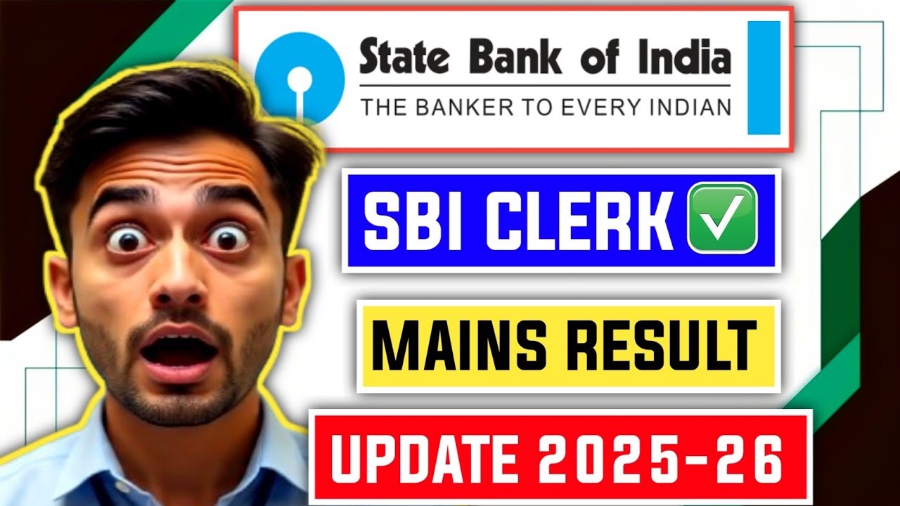 📢 ABOUT SBI CLERK MAINS 2025 RESULT DATE 😱