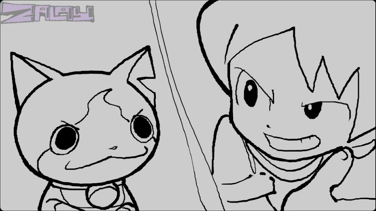 YOKAI WATCH SAKUGA || PRACTICE  ANIMATION