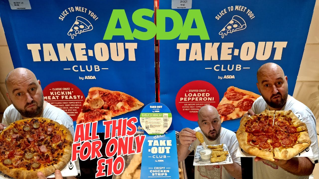 Asda Take Out Club — ПИЦЦА-ФЕЙК — Всего 10 фунтов — 2 пиццы, гарнир и соус — ЛУЧШЕ, ЧЕМ ЕДА НА ВЫ...