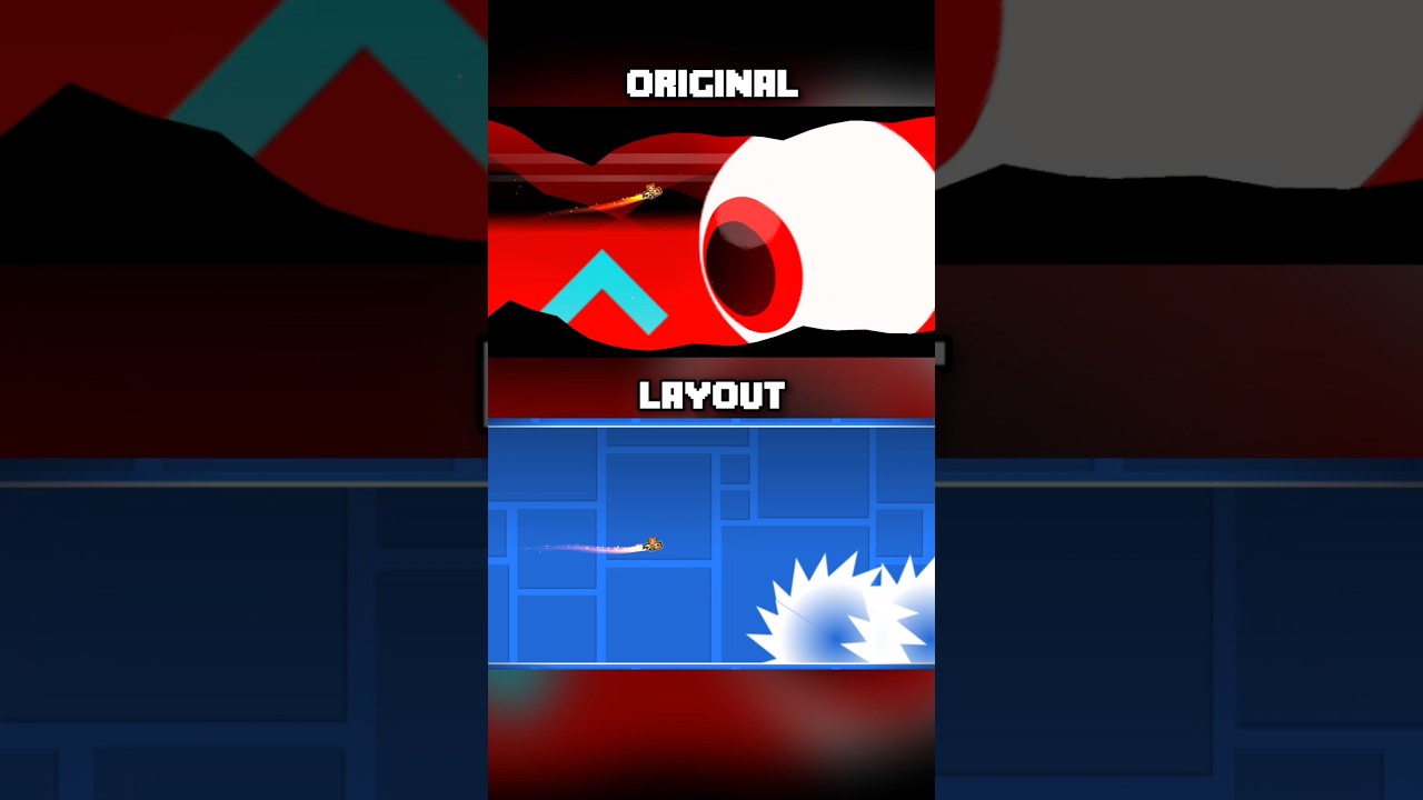 iSpyWithMyLittleEye Boss: Original vs Layout | Geometry Dash 2.2 #shorts