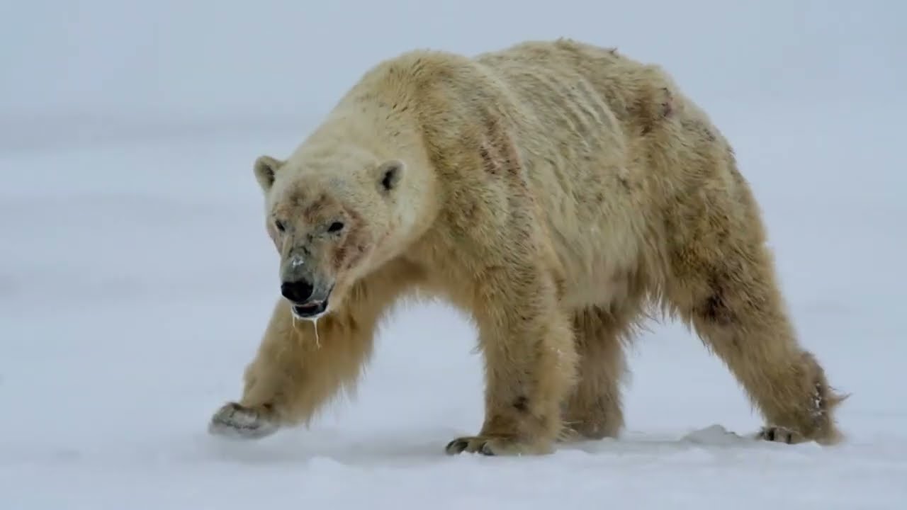 Injured Polar Bear Couldn't Hunt, Begs Humans to Save Her Starving Cub | Animal Rescue Short Film