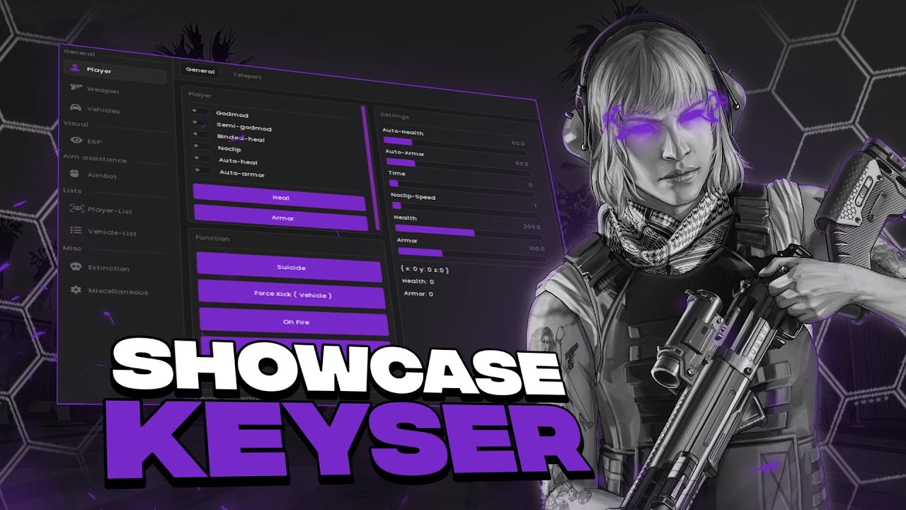 Keyser FiveM Showcase | PVP Menu | Undetected & Streamproof